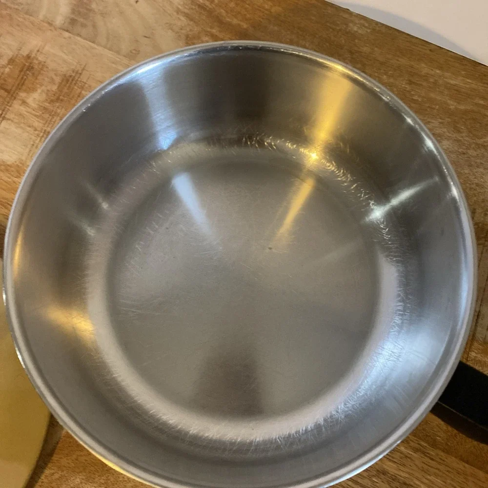 Vintage West Bend Country Side Yellow 2qt Saucepan And Lid EUC